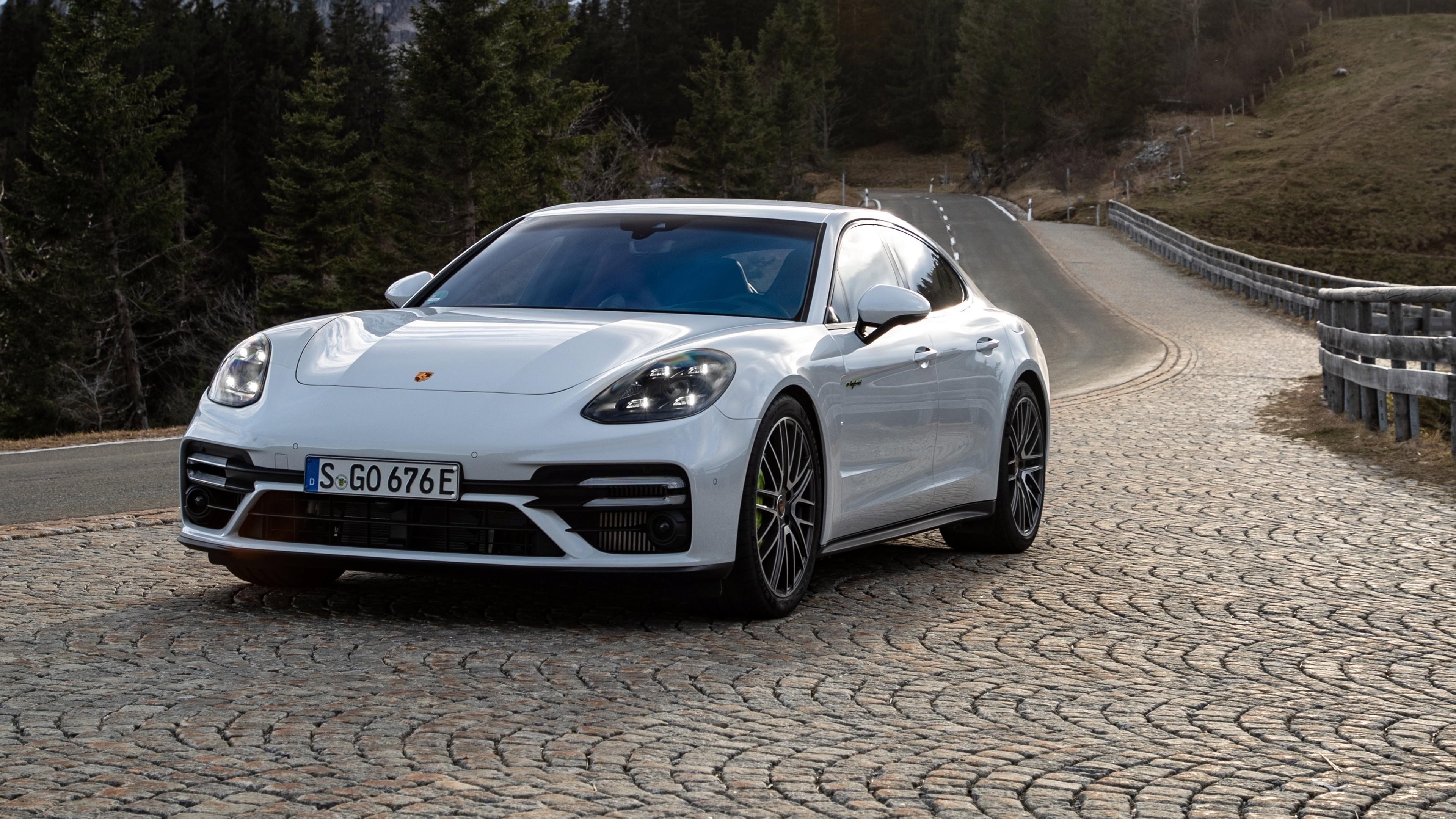 Porsche panamera turbo s e-hybrid 2021 автомобили обои скачать