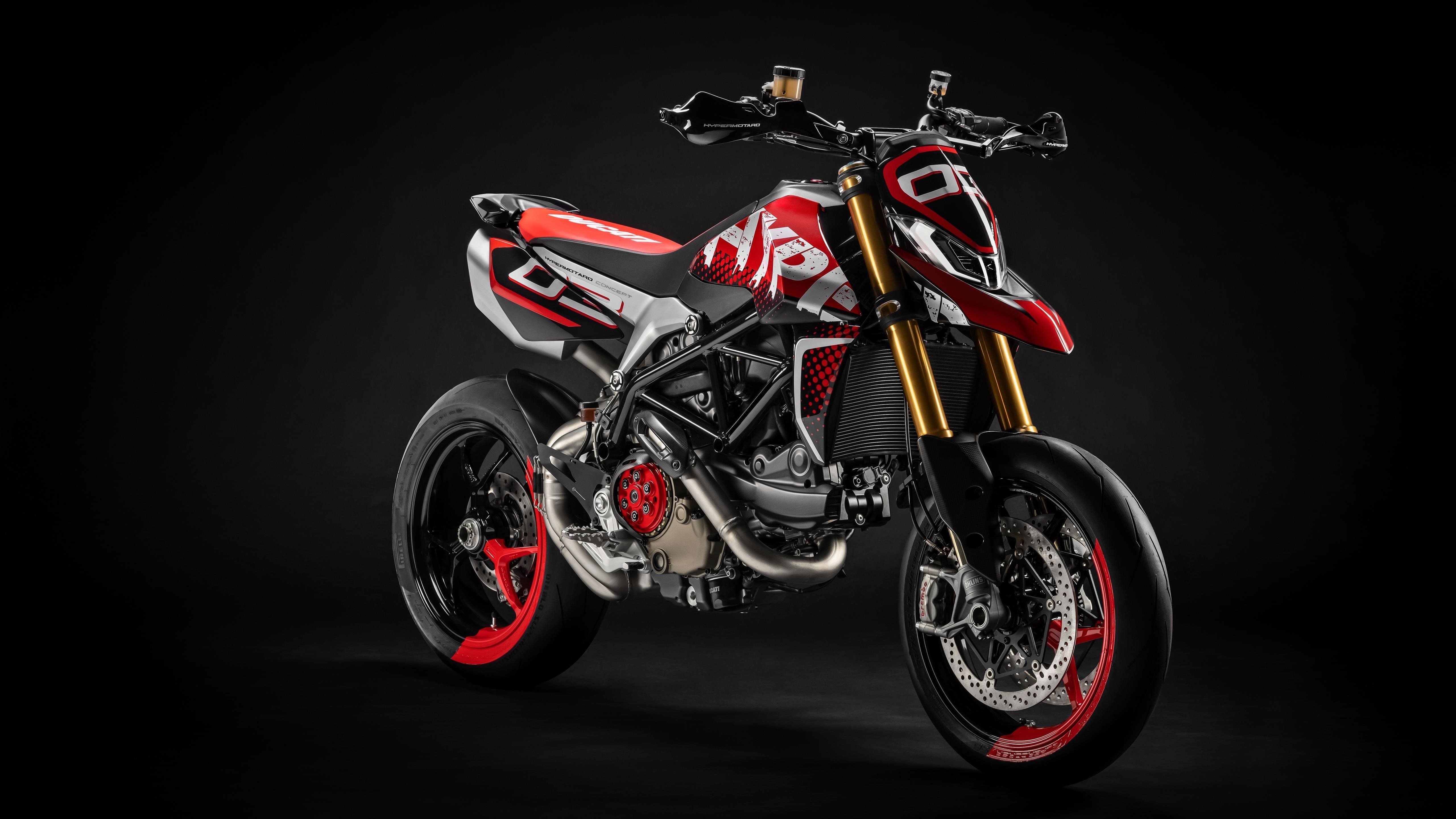 Ducati hypermotard 950 concept 2019 обои скачать
