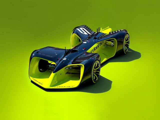 Roborace водителя электрокара.