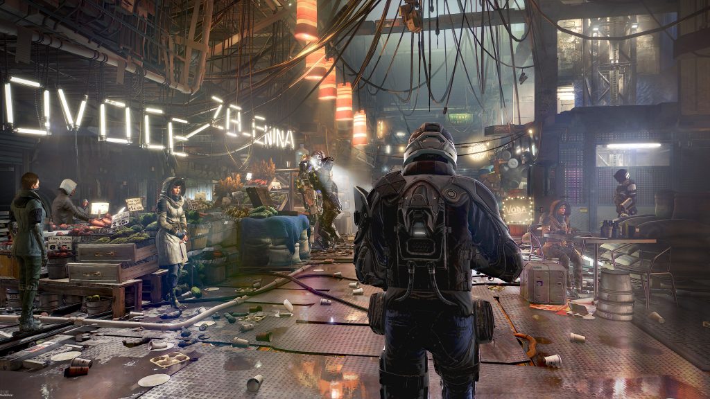 В Deus Ex человечество разделено геймплей обои скачать