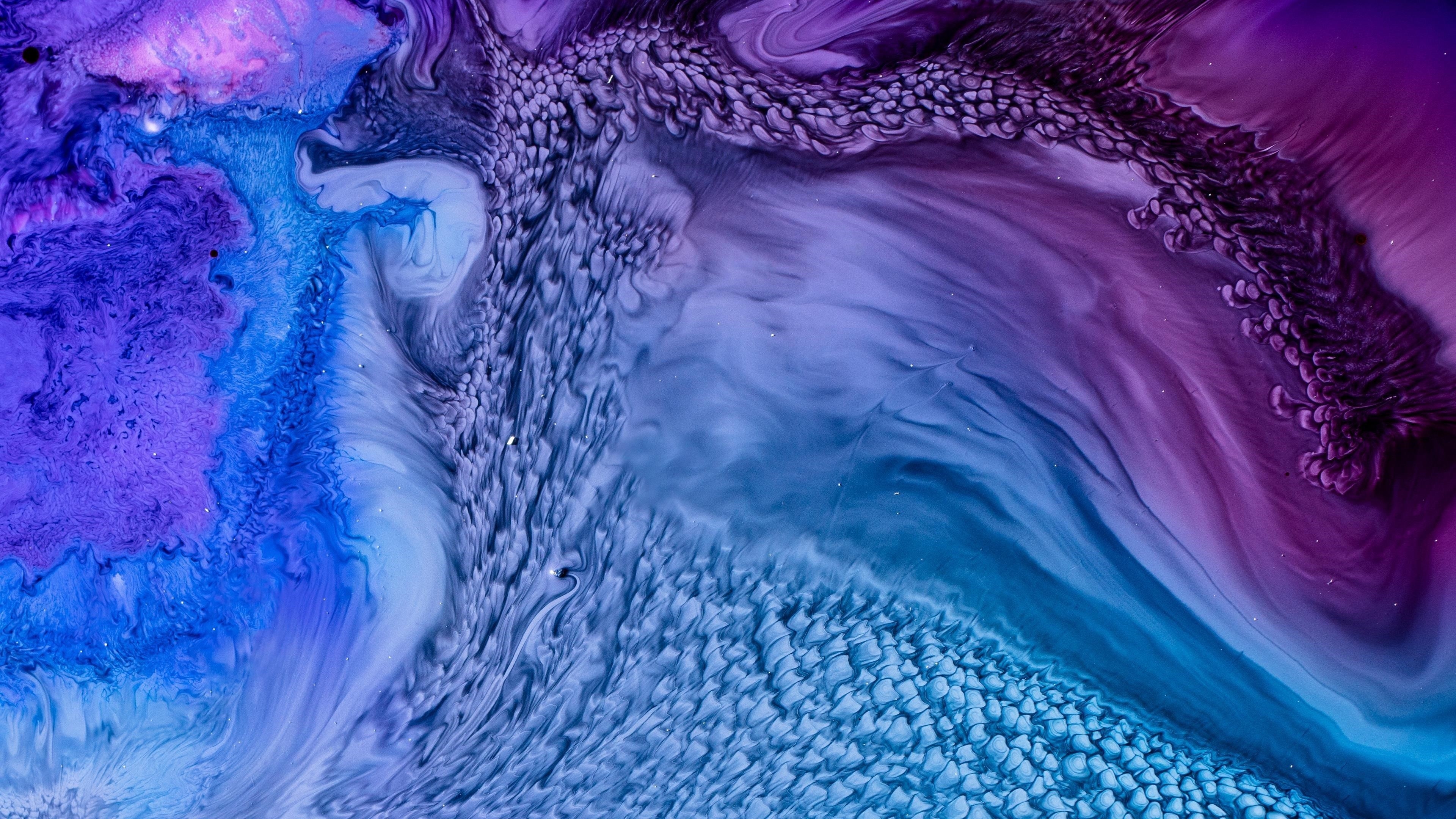 Синий фиолетовый генерируемый ток абстрактный обои скачать