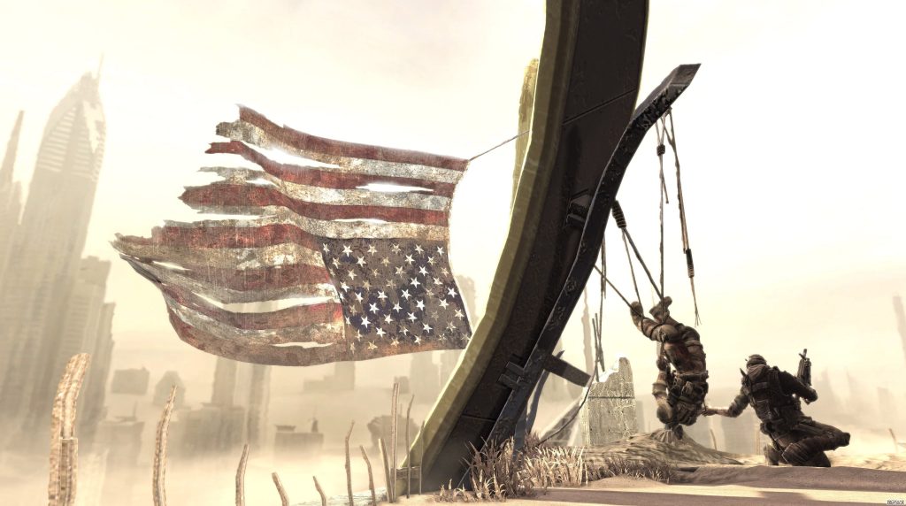 Spec Ops:The Line, американский флаг обои скачать