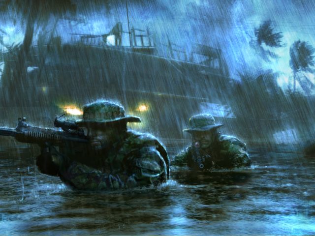 Medal of Honor Warfighter,  солдаты,  дождь