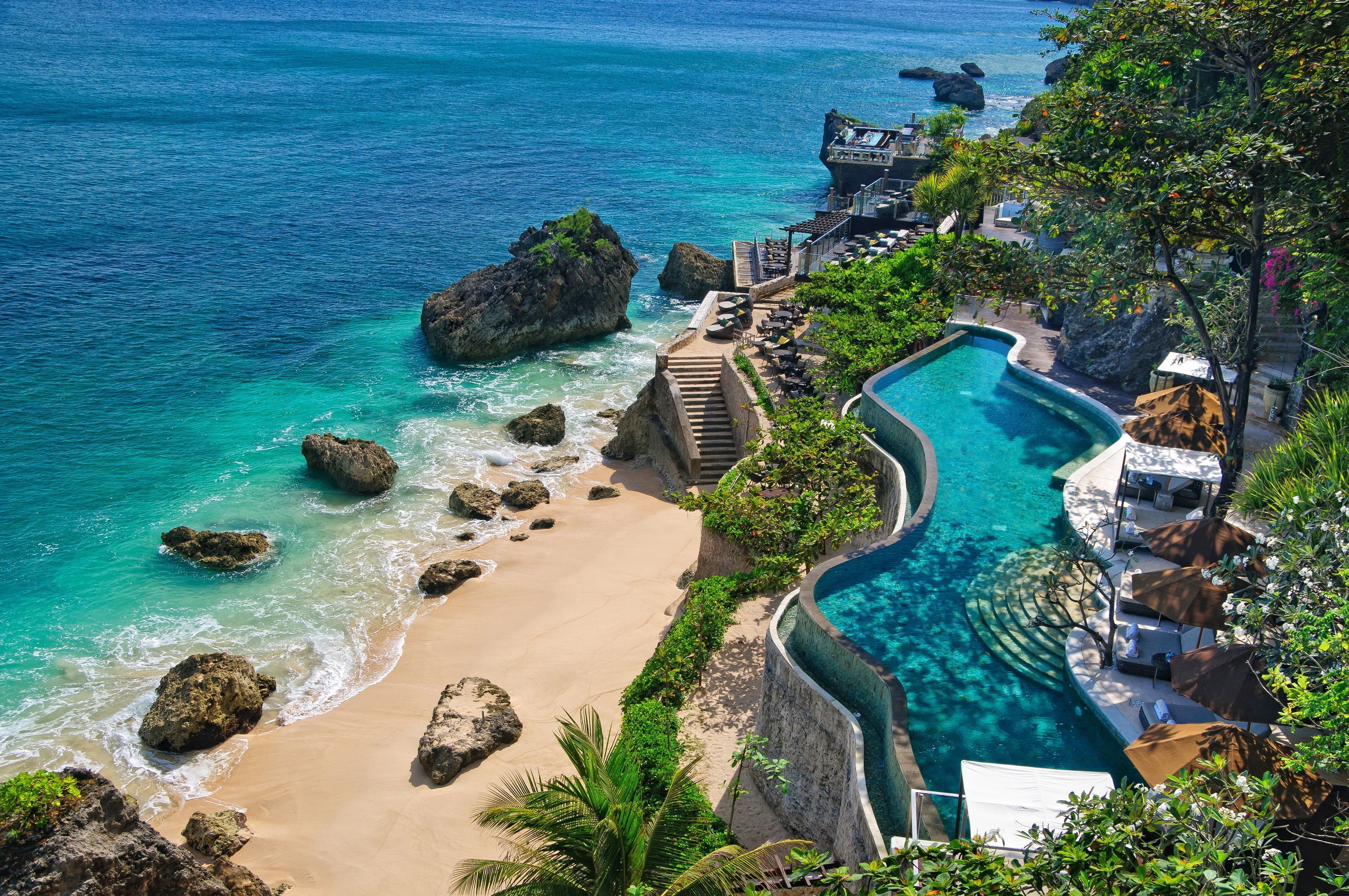 Nature, Indonesia, Bali, pools обои скачать