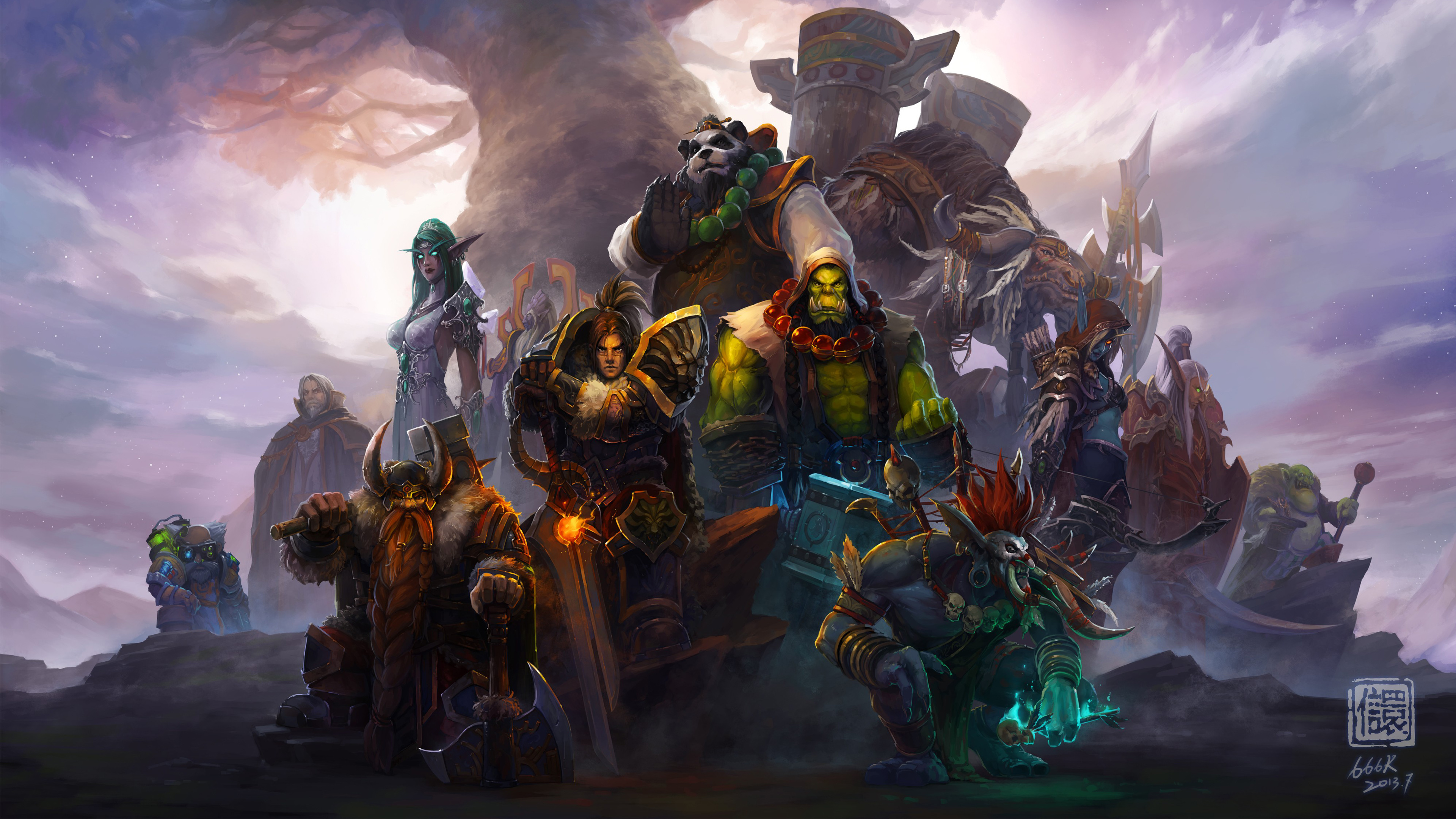 World of Warcraft Characters обои скачать