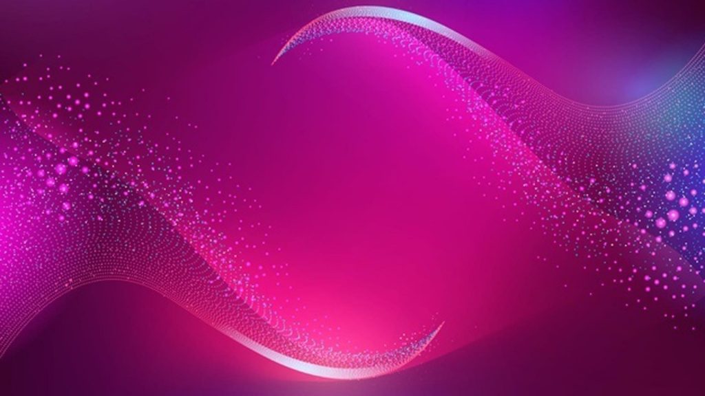 Розовый фиолетовый градиент светящиеся частицы фон абстрактный обои скачать