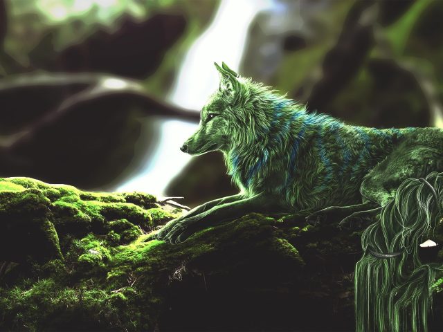 Зеленый волк
