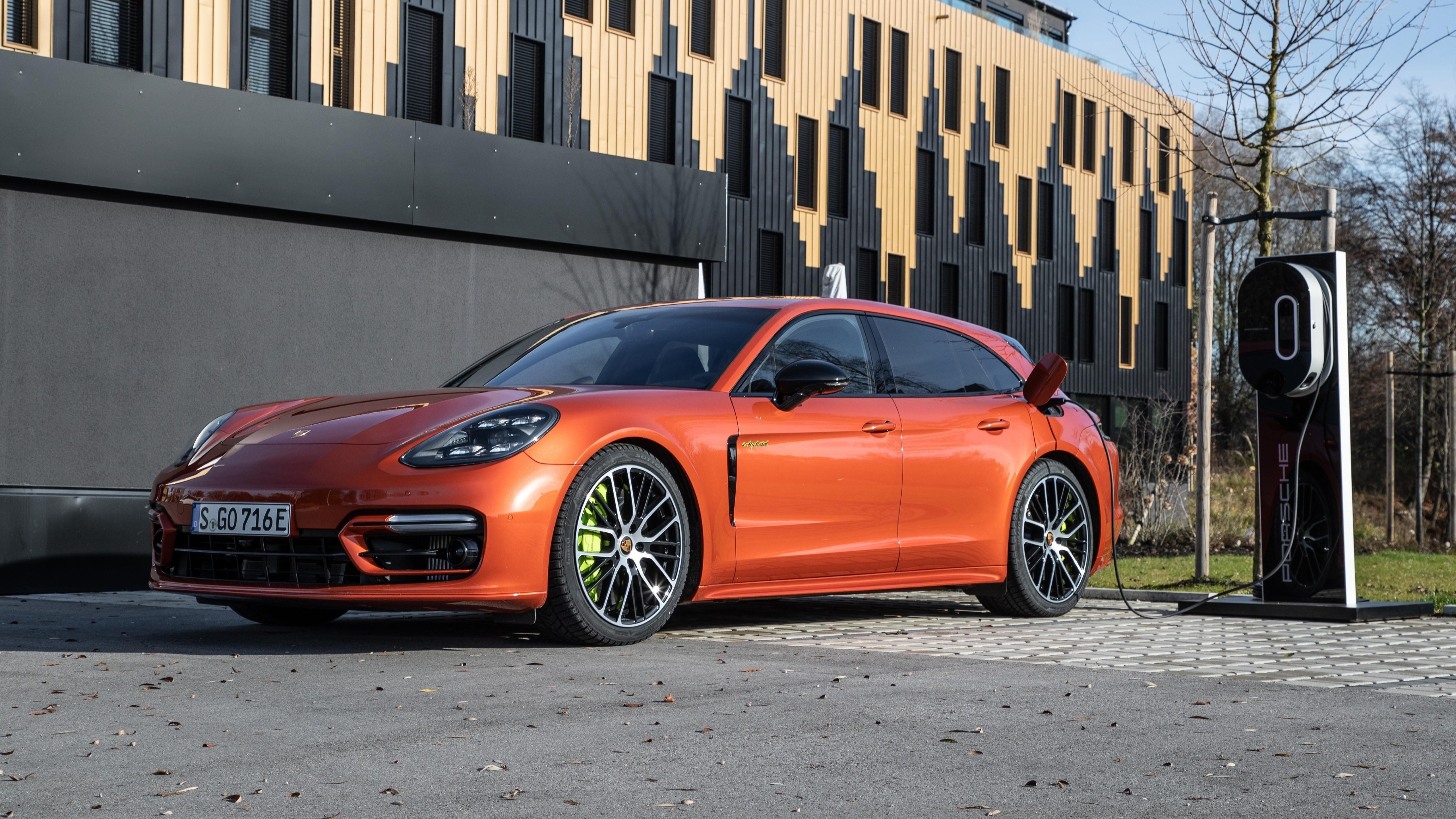 Porsche panamera 4 e-hybrid sport turismo sportdesign package 2021 автомобили обои скачать