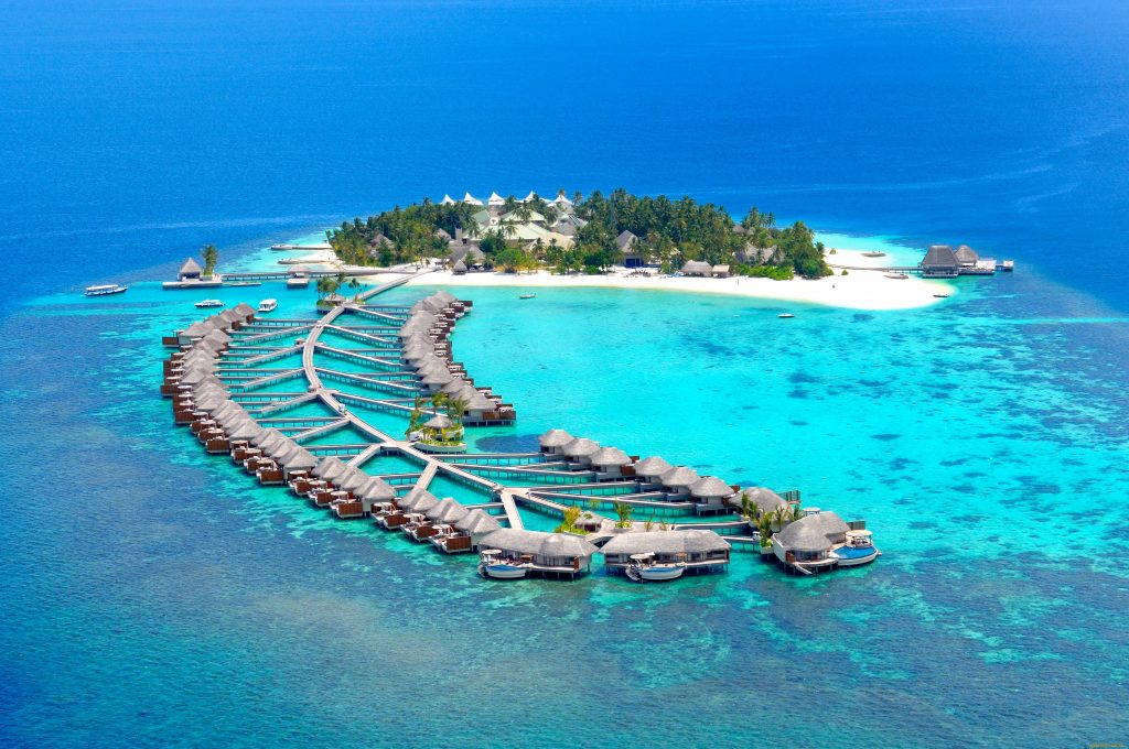 Океан, Мальдивы, экзотика, природа обои скачать