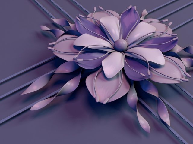 Фиолетовые лепестки цветка абстрактные