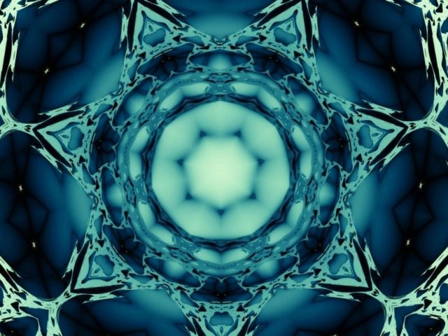 Абстрактное цифровое искусство калейдоскоп фрактальный узор абстрактный