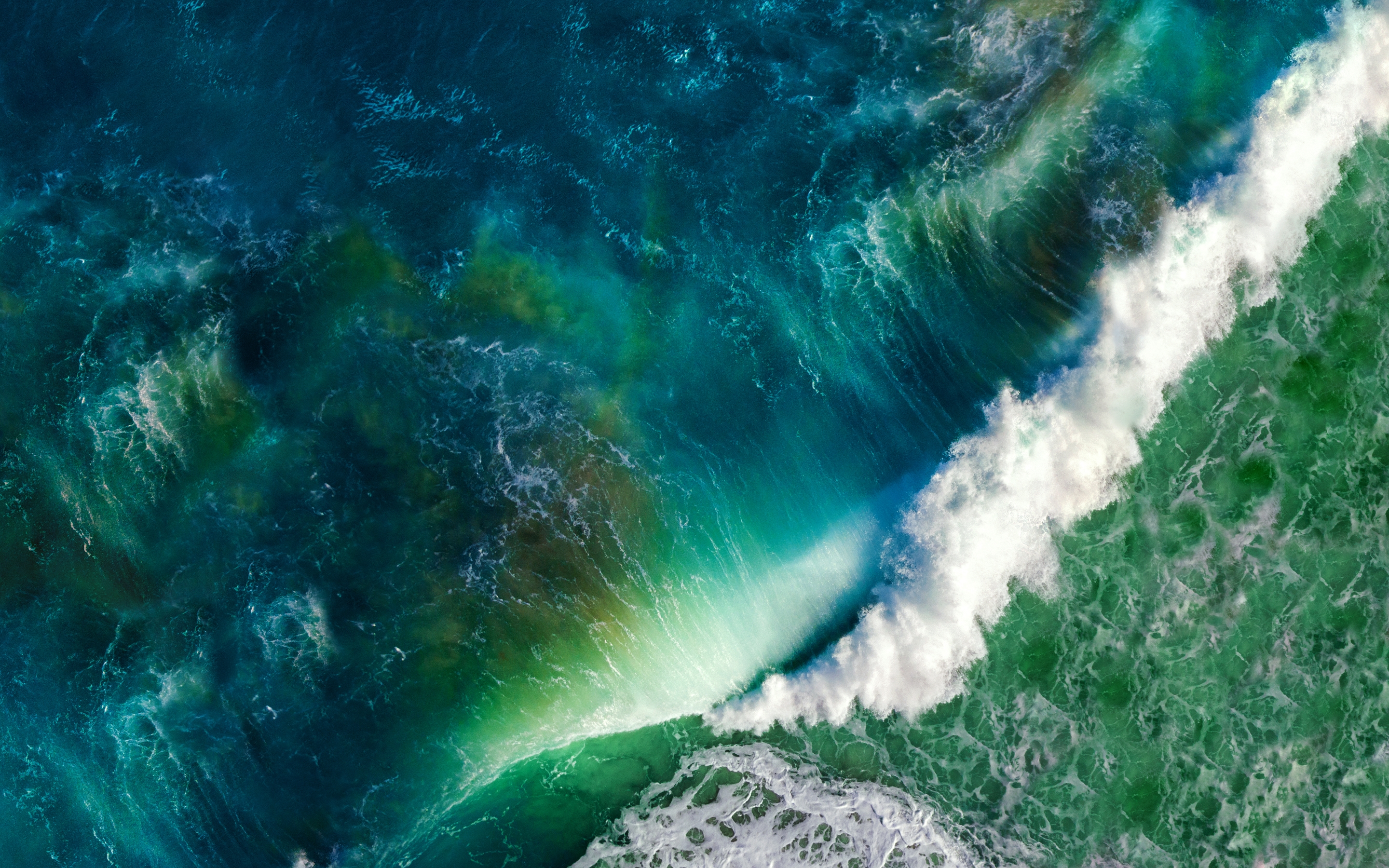 Волны океана с iOS складе обои скачать