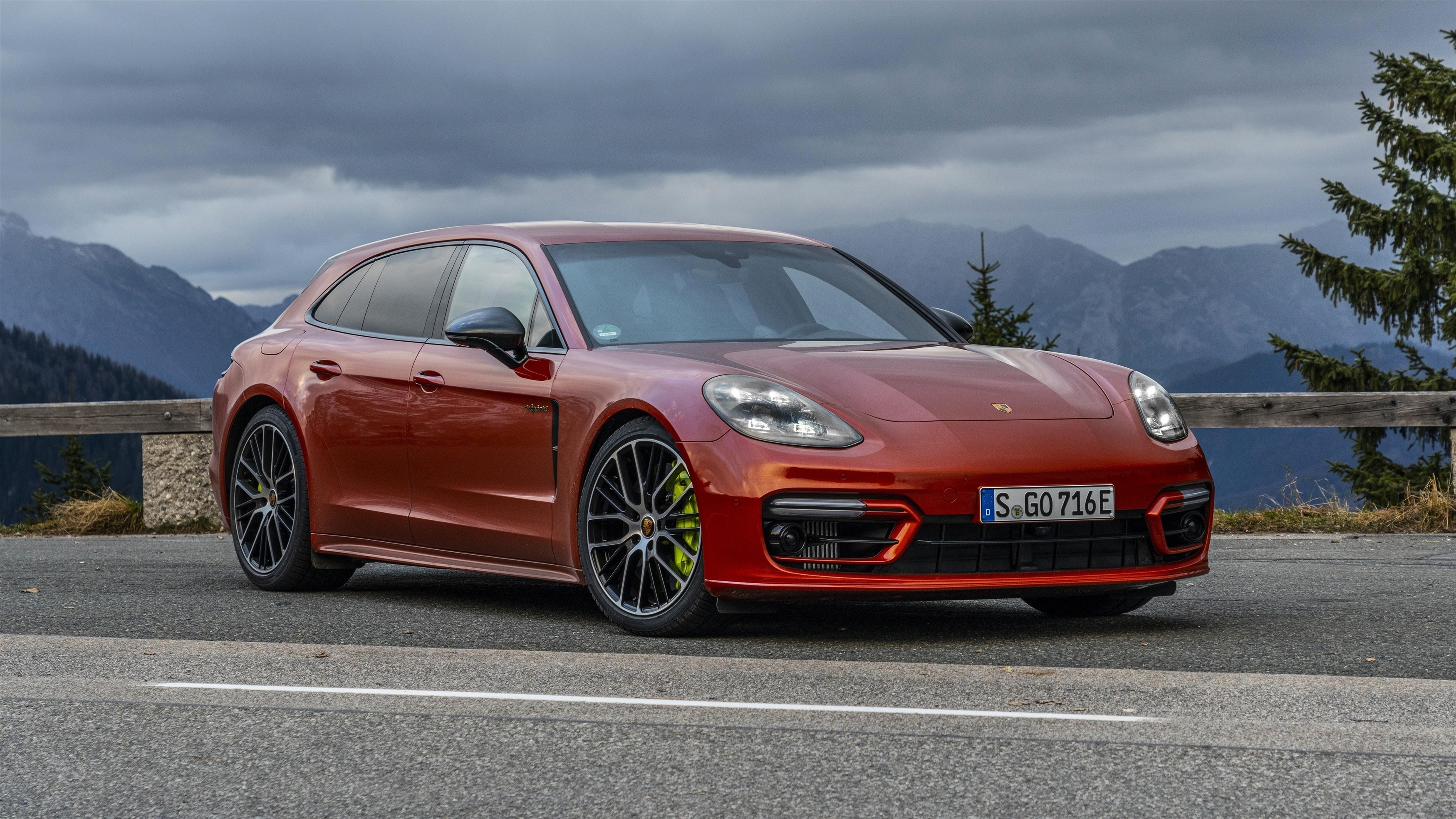 Porsche panamera 4 e-hybrid sport turismo sport design package 2021 3 автомобиля обои скачать
