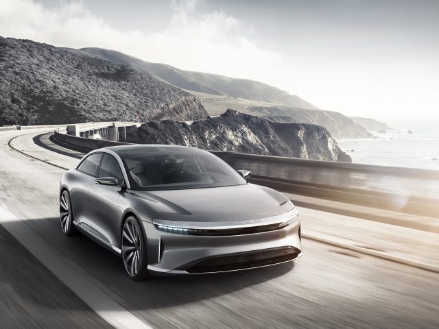 Lucid air luxury electric car.