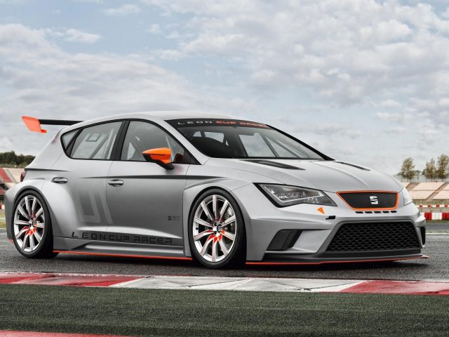 Seat leon cup racer concept silver car cars