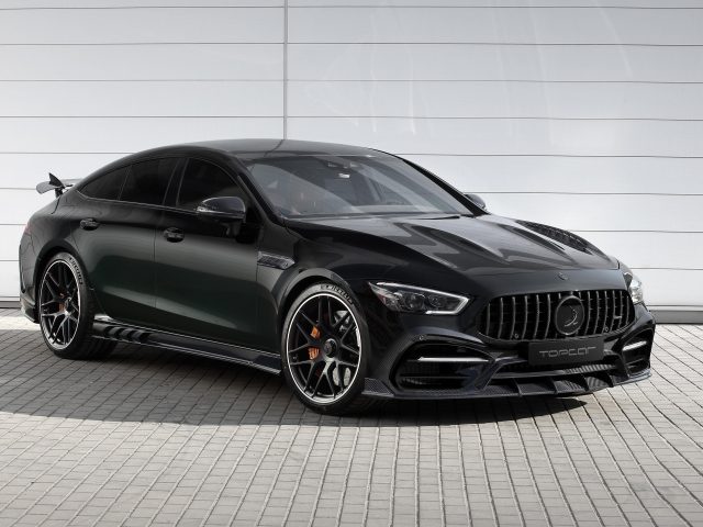 Черный топкар mercedes-amg gt 63 s 4matic+ 4-дверный купе inferno 2020 cars