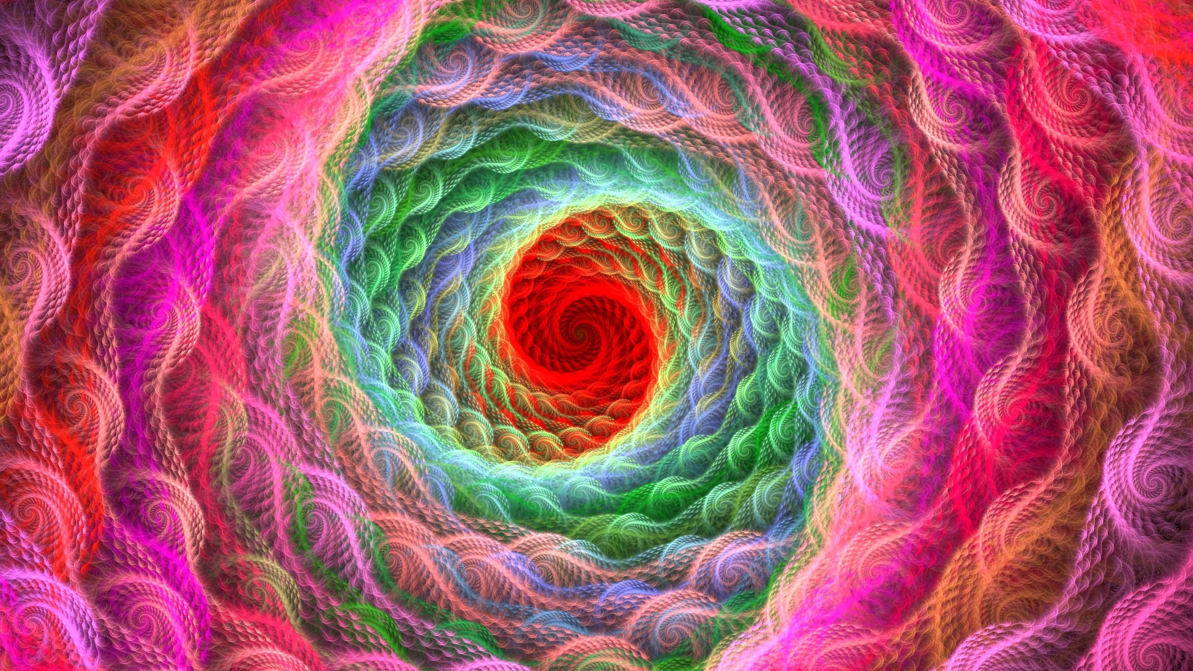 Спираль яркая красочная закрученная абстракция обои скачать